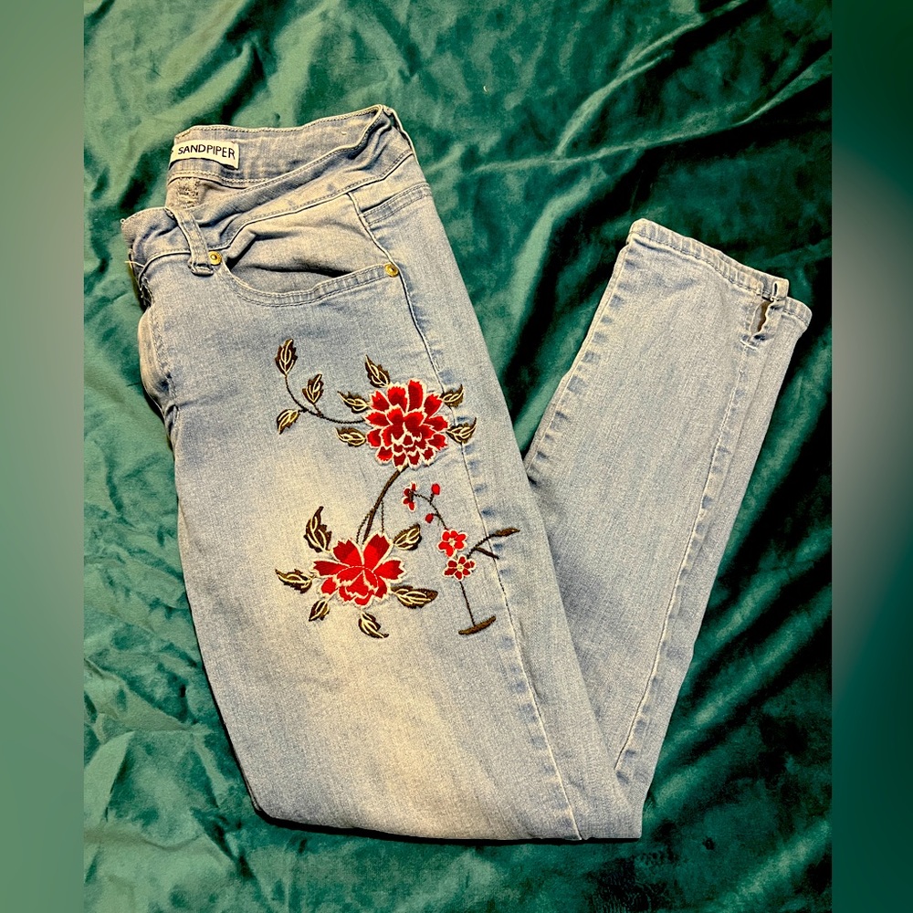 Embroidered Jeans